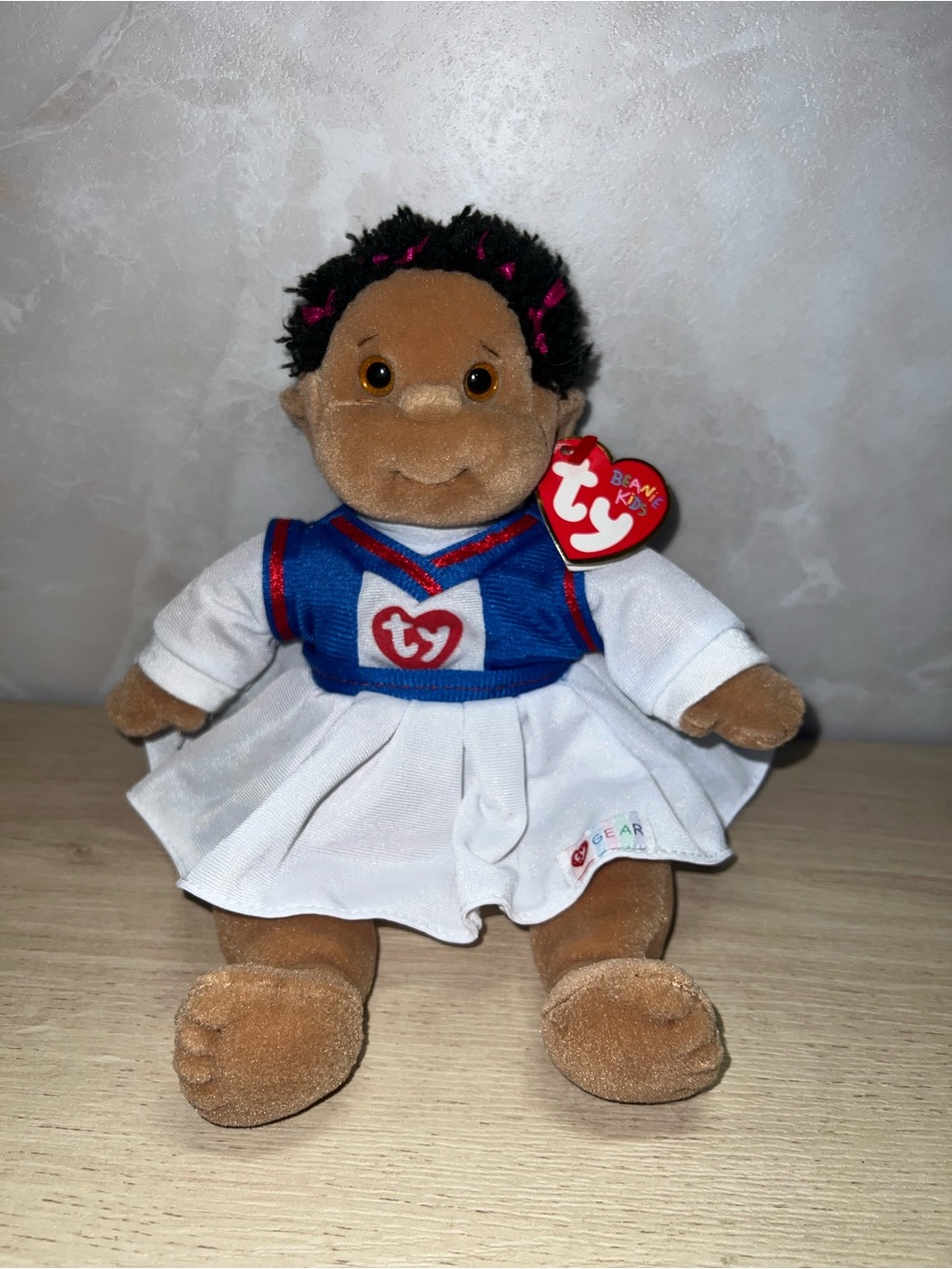 Ty Beanie Kids Cutie Plush Doll Cheerleader 1996 Original Tag